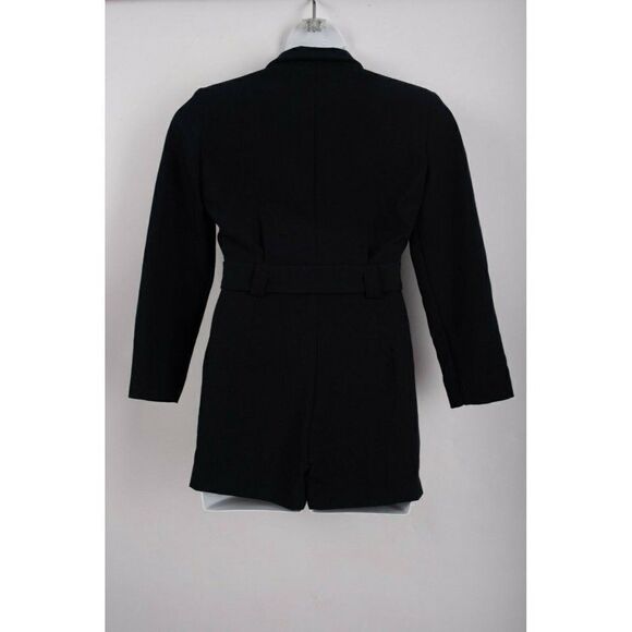 Zara Womens Blazer Dress Double Breasted Playsuit S Navy Blue Mini 2088/691 NWOT - Picture 2 of 4